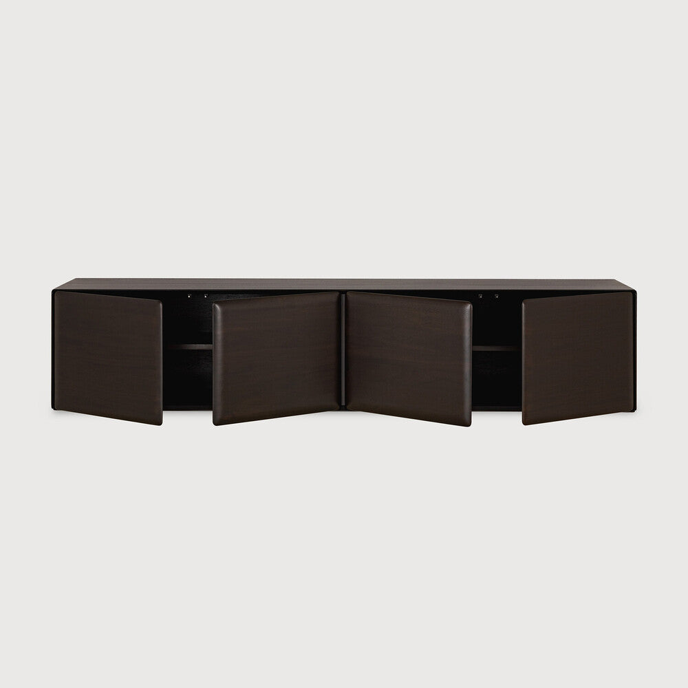 Ethnicraft PI Light Hanging Sideboard - Mahogany Rose Brown, alternate front view