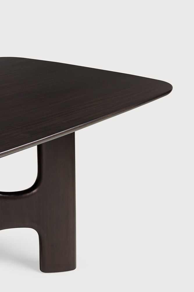 Ethnicraft Flow Dining Table - Mahogany Rose Brown, detail