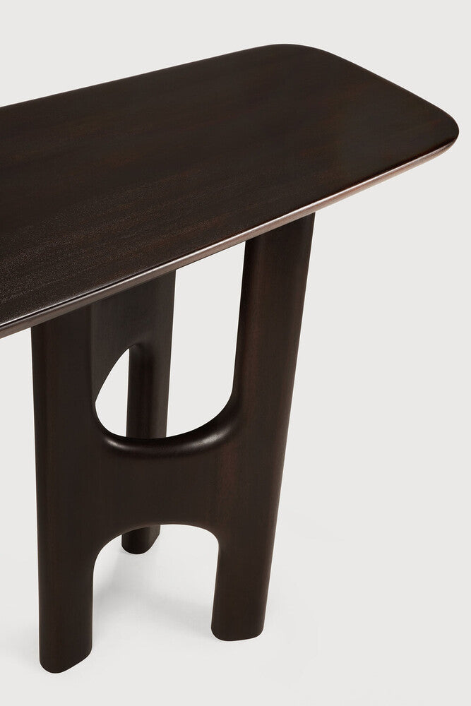 Ethnicraft Flow Console - Mahogany Rose Brown, detail