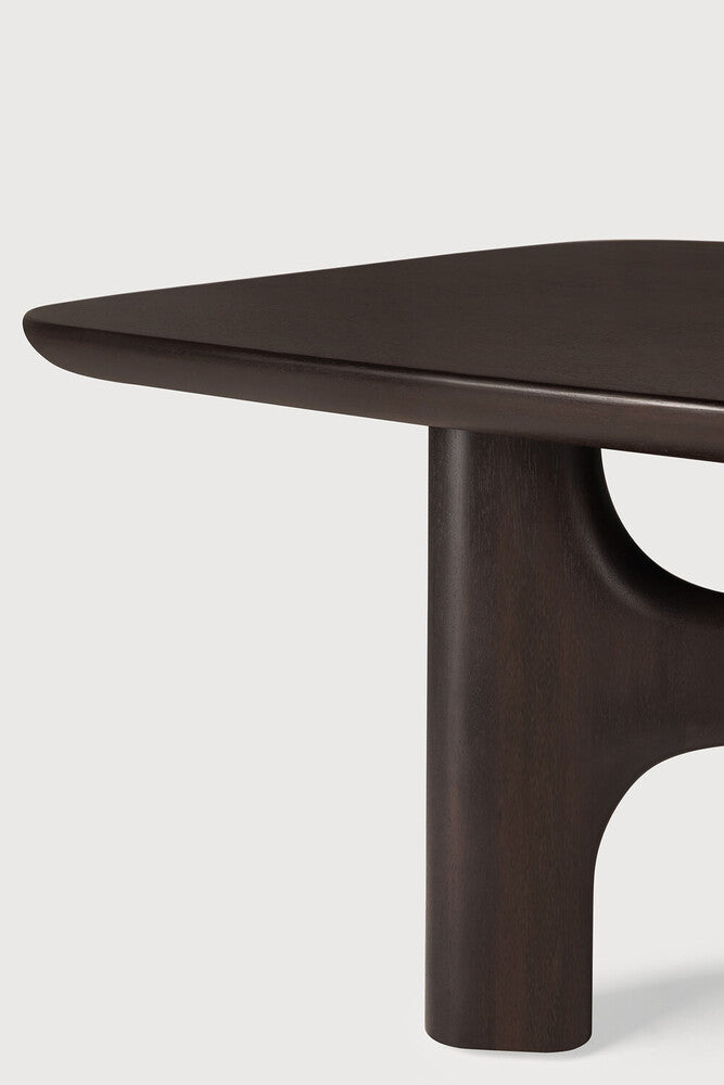 Ethnicraft Flow Coffee Table - Mahogany Rose Brown, detail