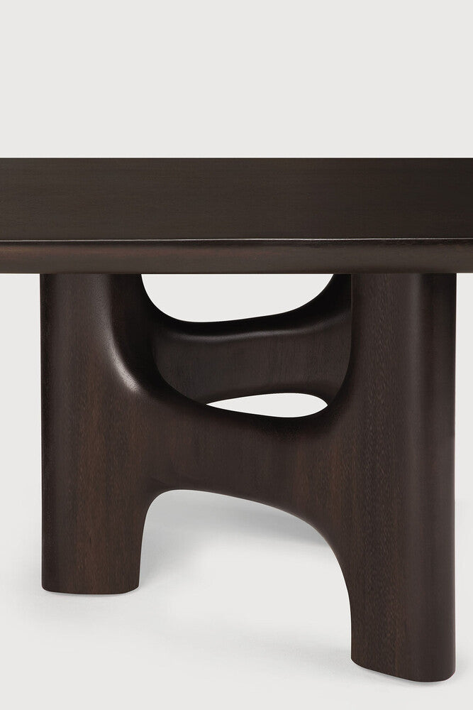 Ethnicraft Flow Coffee Table - Mahogany Rose Brown, detail