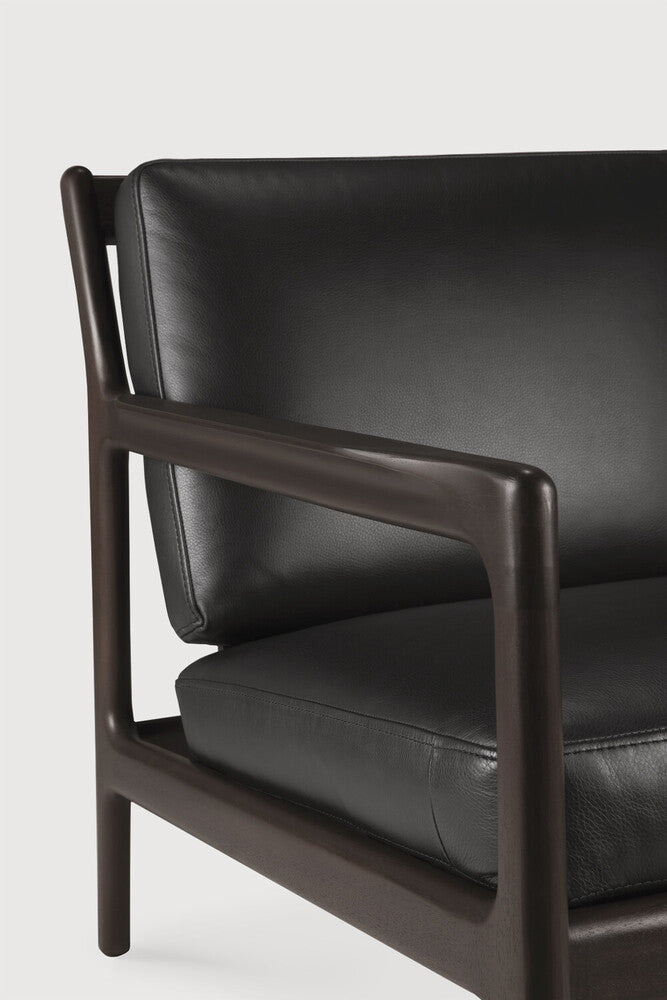 ETHNICRAFT JACK LOUNGE CHAIR - CARBONE LEATHER | $2,478.00