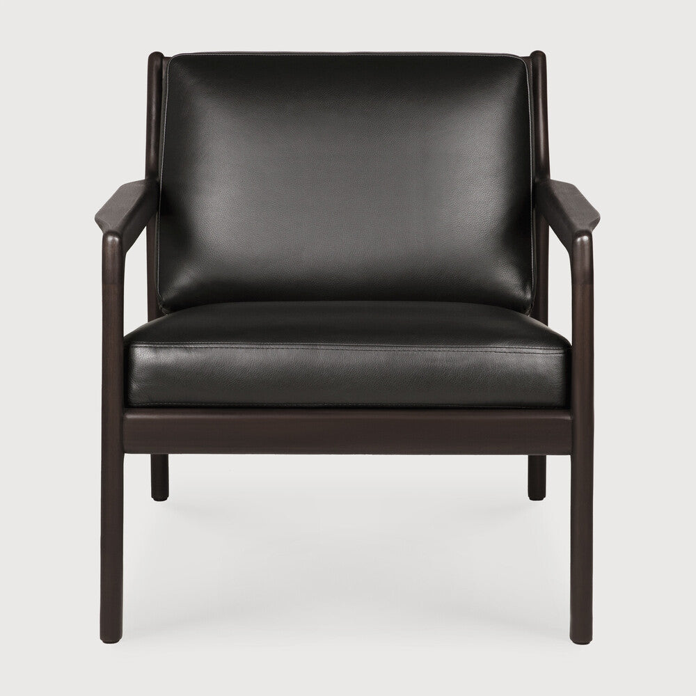 ETHNICRAFT JACK LOUNGE CHAIR - CARBONE LEATHER | $2,478.00