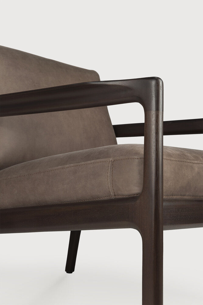 ETHNICRAFT JACK LOUNGE CHAIR - TERRA NUBUCK LEATHER | $2,478.00