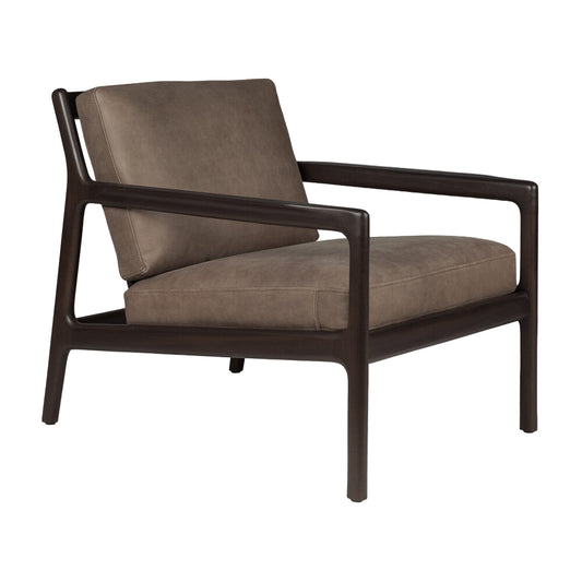 ETHNICRAFT JACK LOUNGE CHAIR - TERRA NUBUCK LEATHER | $2,478.00