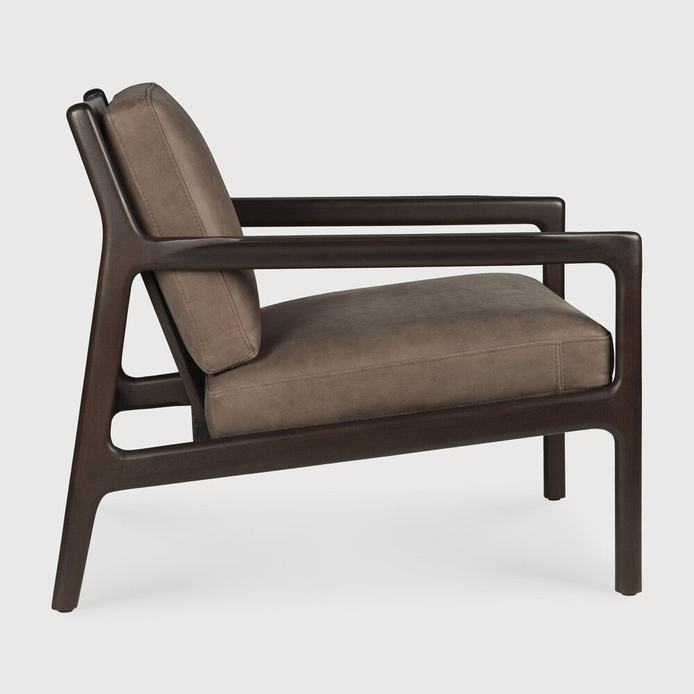 ETHNICRAFT JACK LOUNGE CHAIR - TERRA NUBUCK LEATHER | $2,478.00