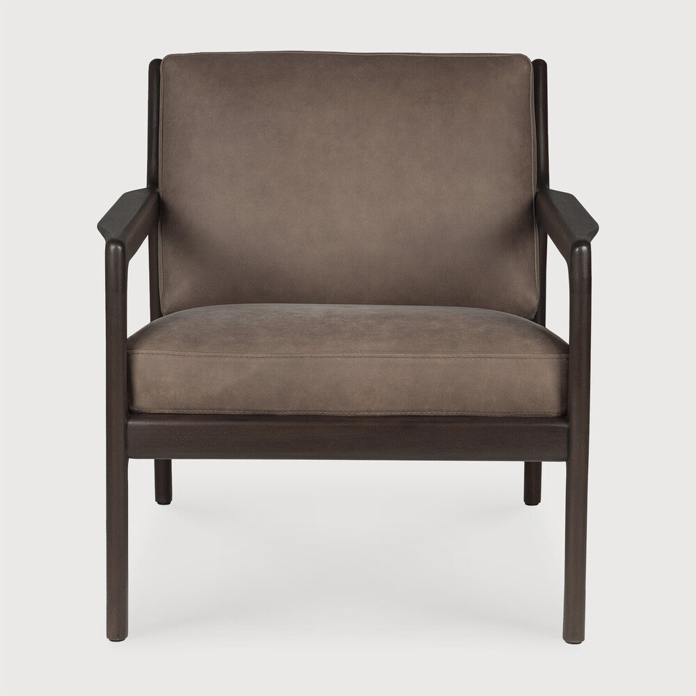 ETHNICRAFT JACK LOUNGE CHAIR - TERRA NUBUCK LEATHER | $2,478.00