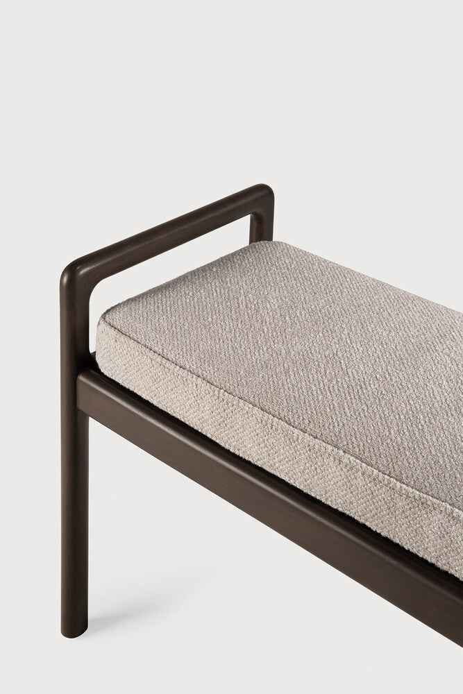 ETHNICRAFT JACK BENCH - MAHOGANY DARK BROWN - IVORY | $1,538.00
