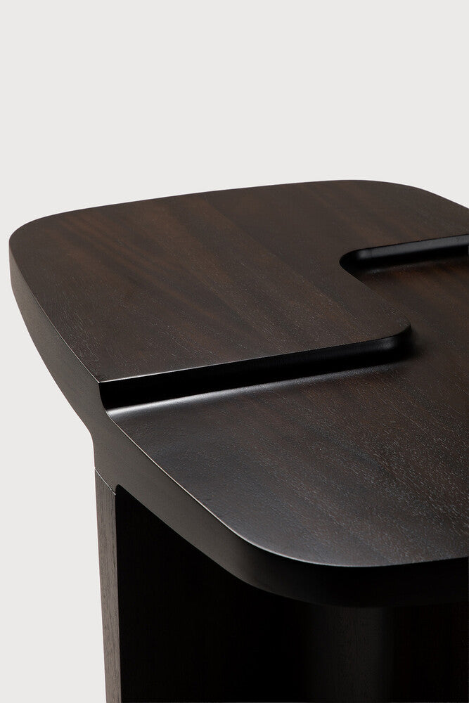 ETHNICRAFT BRUTALIST SIDE TABLE - MAHOGANY ROSE BROWN | $789.00