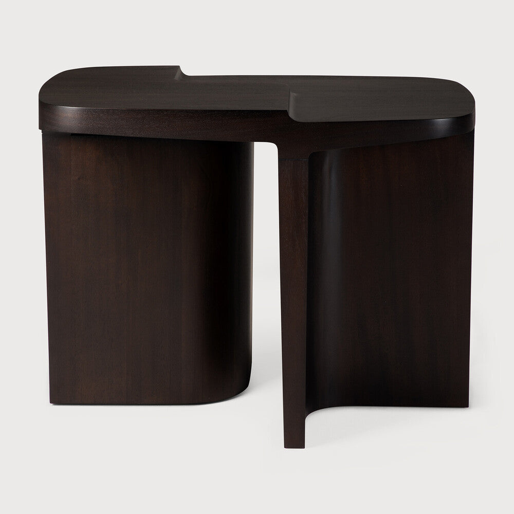 ETHNICRAFT BRUTALIST SIDE TABLE - MAHOGANY ROSE BROWN | $789.00