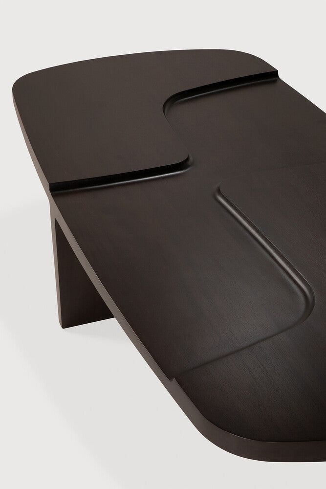 ETHNICRAFT BRUTALIST COFFEE TABLE - MAHOGANY ROSE BROWN | $2,289.00