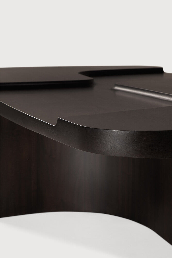 ETHNICRAFT BRUTALIST COFFEE TABLE - MAHOGANY ROSE BROWN | $2,289.00