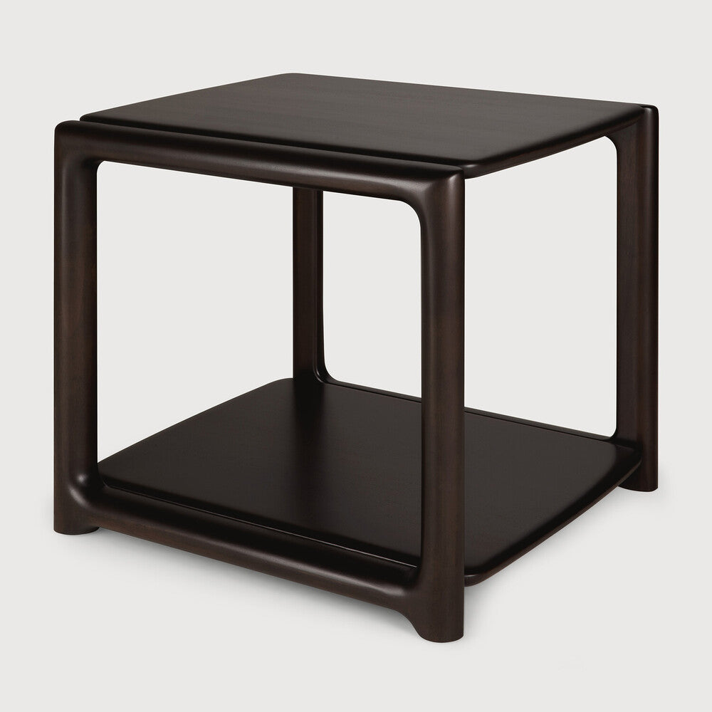 Ethnicraft Eda Side Table - Mahogany Rose Brown, side view