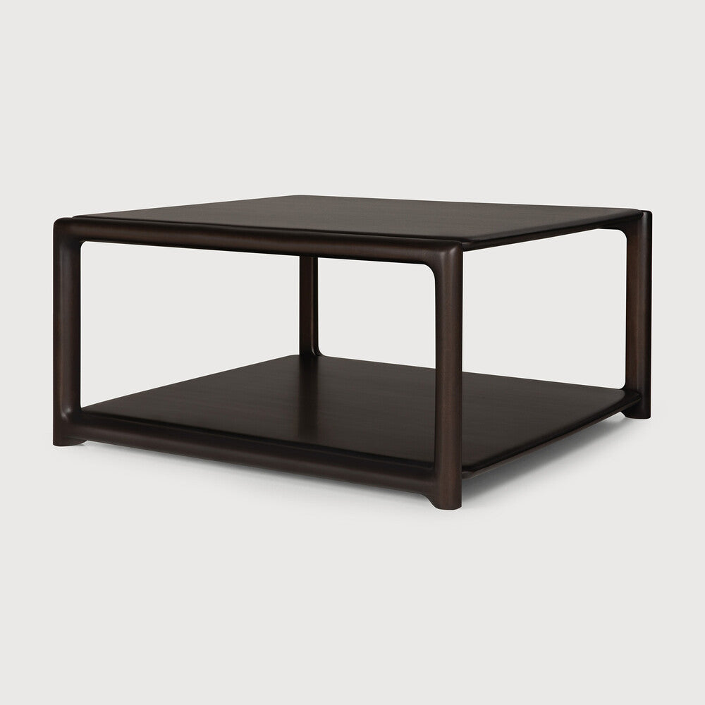 Ethnicraft Eda Coffee Table - Square, side view