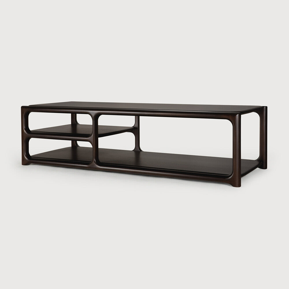 Ethnicraft Eda Coffee Table - Rectangular, side view
