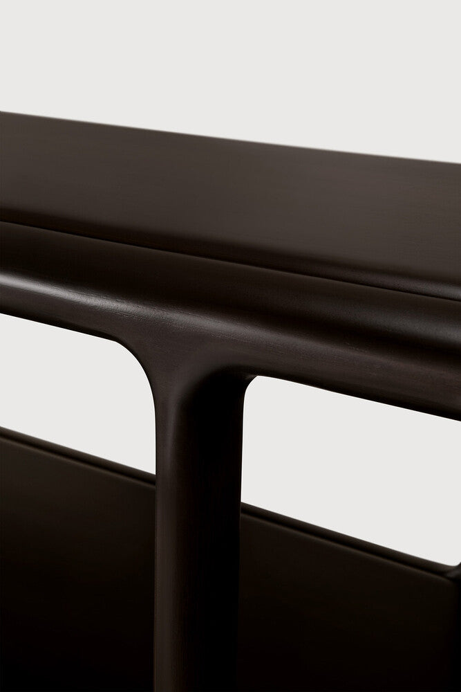 Ethnicraft Eda Rack - Mahogany Rose Brown, Low, detail