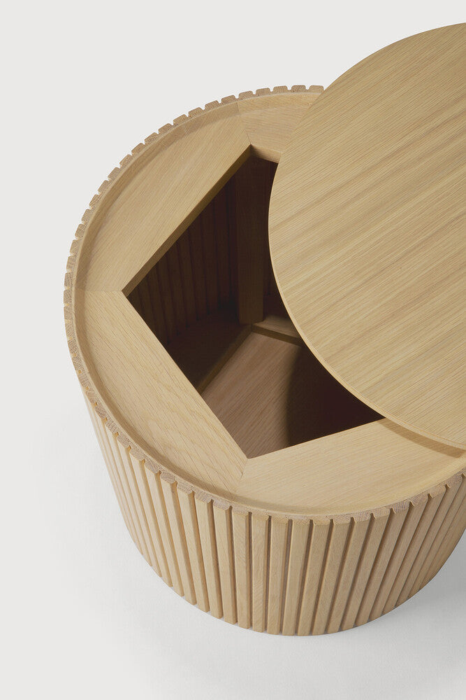 ETHNICRAFT ROLLER MAX SIDE TABLE - OAK | $699.00