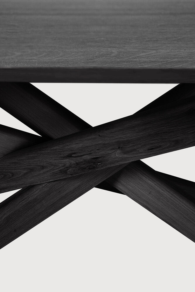 ETHNICRAFT MIKADO OVAL DINING TABLE - OAK BLACK | $6,659.00