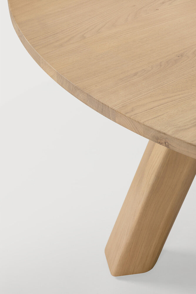 Ethnicraft Unda Dining Table - Oak, detail