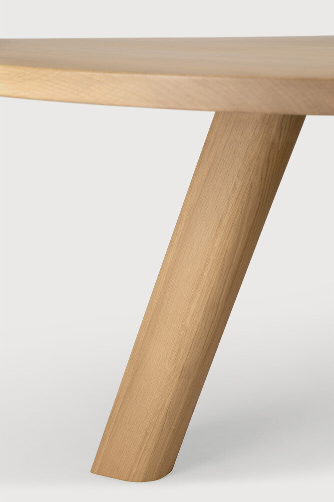 Ethnicraft Unda Dining Table - Oak, detail