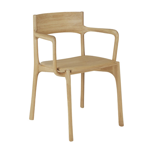 ETHNICRAFT PI DINING CHAIR - OAK - WITH ARMREST | $1,399.00
