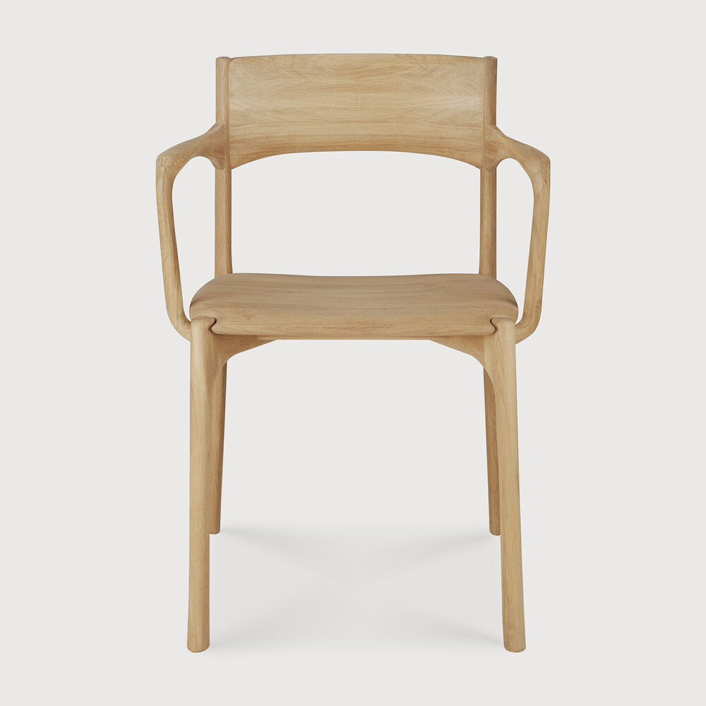 ETHNICRAFT PI DINING CHAIR - OAK - WITH ARMREST | $1,399.00