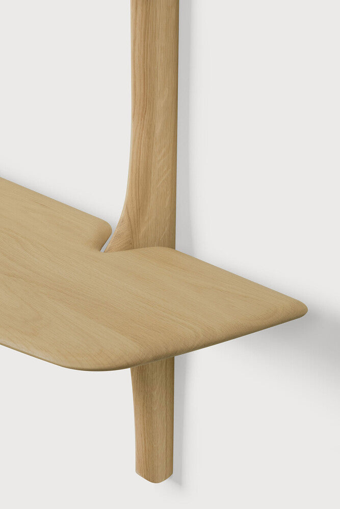 Ethnicraft PI Wall Mounted Desk - Oak, detail