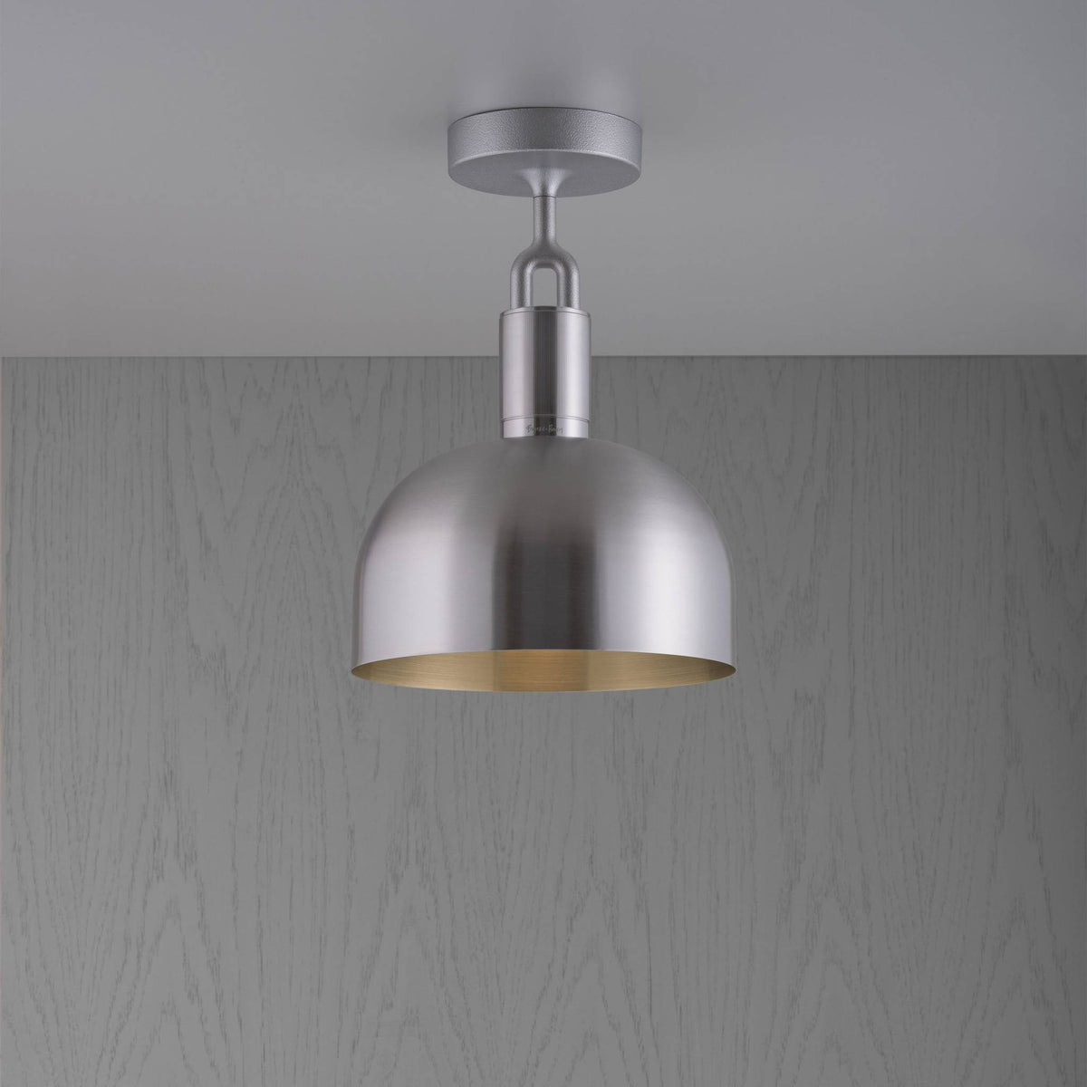 Forked Ceiling Shade Medium Steel