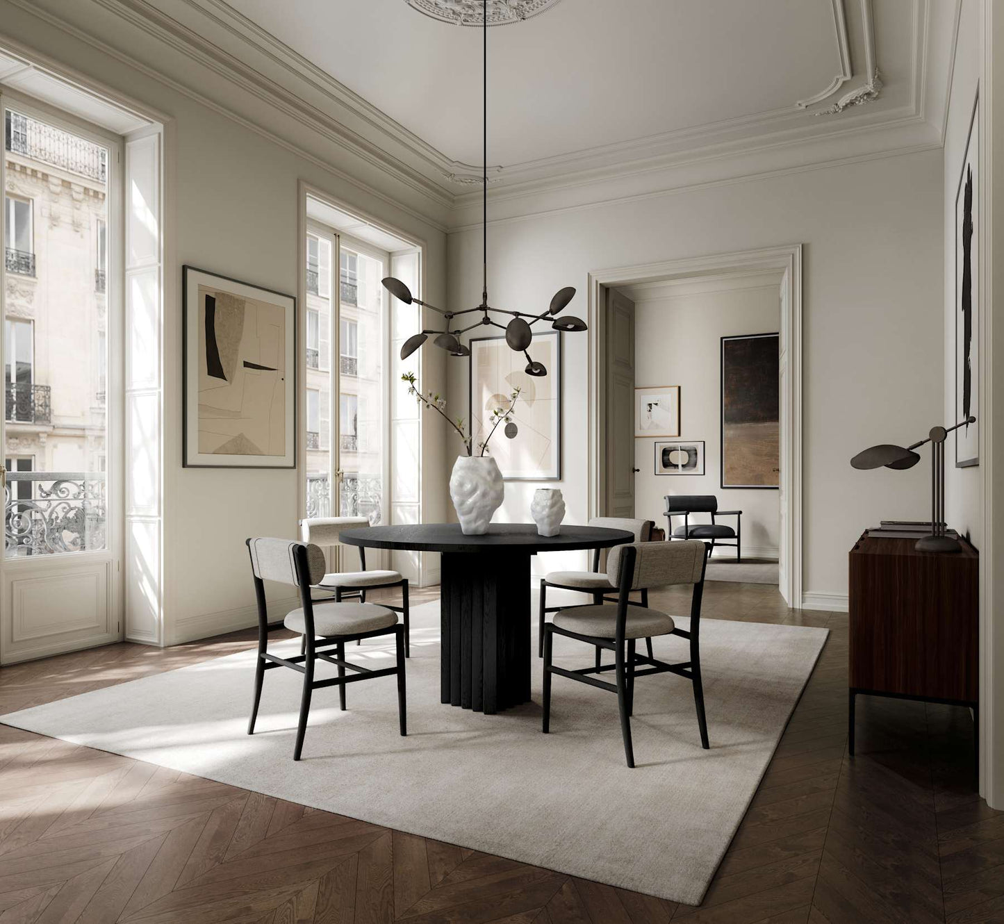 Drop Chandelier, Mini - Bronze