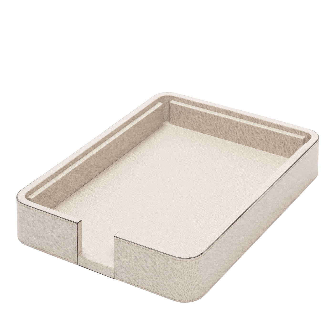 GIOBAGNARA | POLO LEATHER BEIGE A4 PAPER TRAY | $590.00 - $780.00