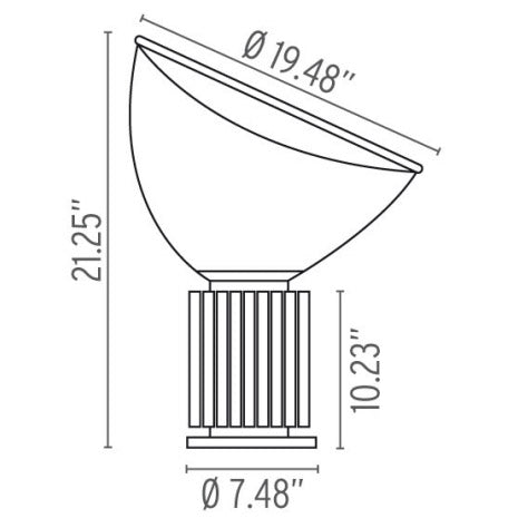 FLOS | TACCIA METHACRYLATE TABLE LAMP LIGHT | $3,188.00