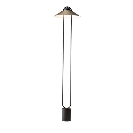 MASIERO | LUPITER MATTE BLACK AND GALVANIZED METAL FLOOR LAMP | $4,100.00