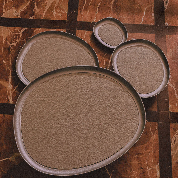 GIOBAGNARA | MARIS EXTRA LARGE ROUND GREEN RAISED TRAY BY KELLY WEARSTLER | $1,990.00