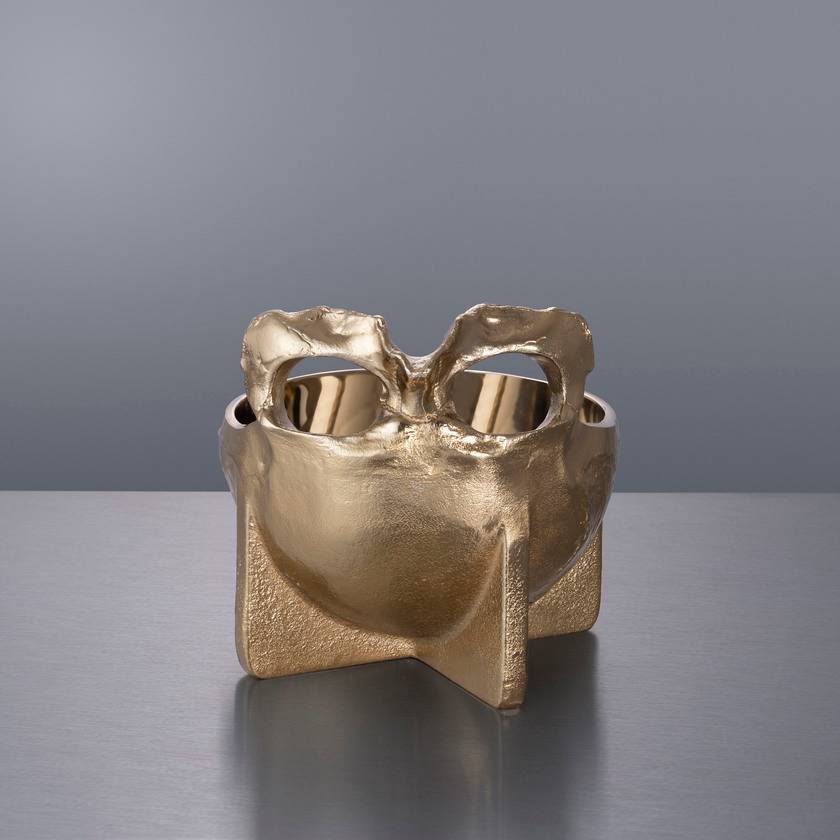Skull Bowl Travis Barker Brass