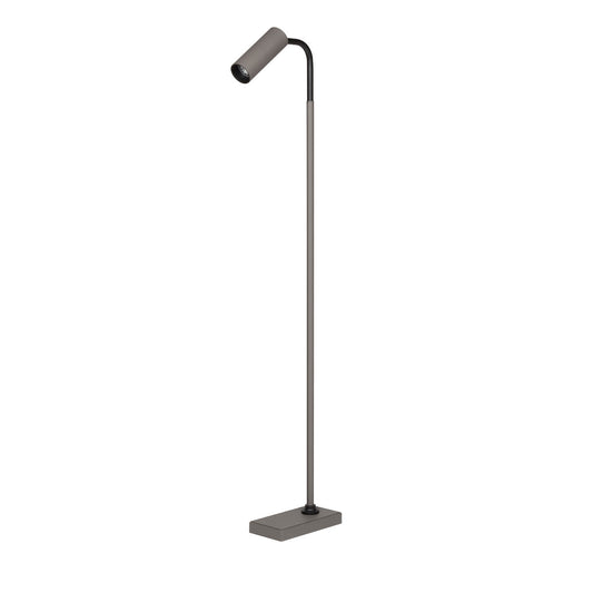 Marquesse Gray Leather Floor Lamp