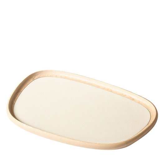 GIOBAGNARA | MARIS LARGE RECTANGULAR NATURAL TONES TRAY BY KELLY WEARSTLER | $850.00