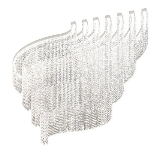 MASIERO | GALASSIA TRANSPARENT CRYSTAL CHANDELIER #1 | $46,125.00