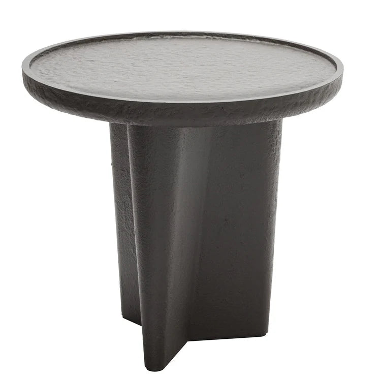 GIOBAGNARA | TANELL IMPERFECT LOW BRONZE SIDE TABLE | $3,160.00