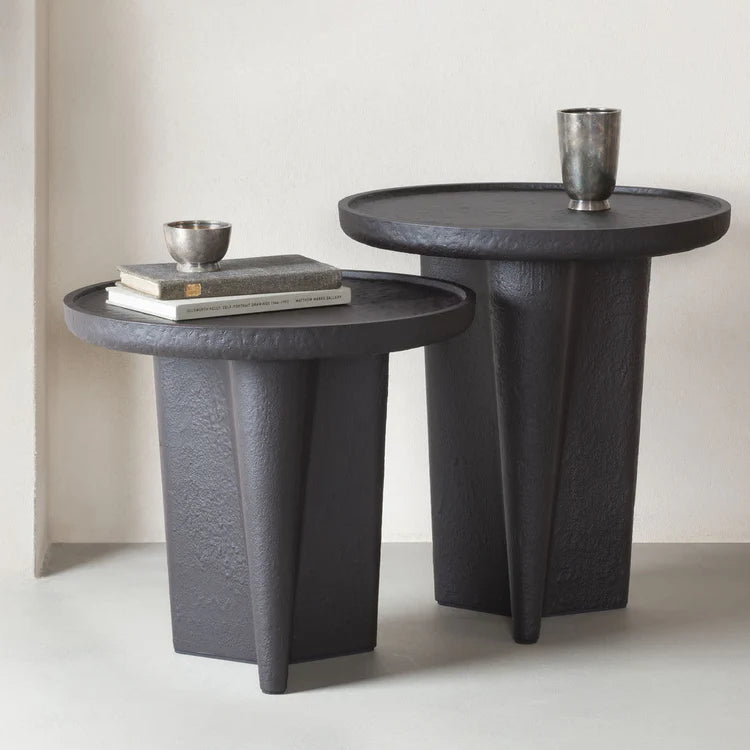 GIOBAGNARA | TANELL IMPERFECT TALL BRONZE SIDE TABLE | $3,625.00