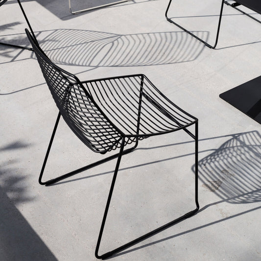 Zelo Chair black with Ena table