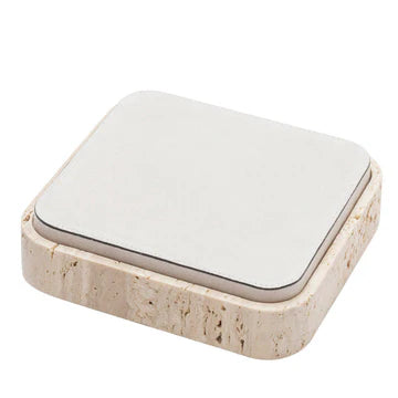 GIOBAGNARA | GIZA LEATHER & MARBLE SQUARE BOX #11 | $855.00