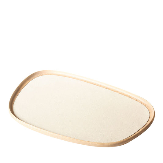 GIOBAGNARA | MARIS EXTRA LARGE RECTANGULAR NATURAL TONES TRAY BY KELLY WEARSTLER | $1,050.00