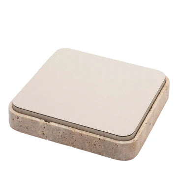 GIOBAGNARA | GIZA LEATHER & MARBLE SQUARE BOX #3 | $855.00