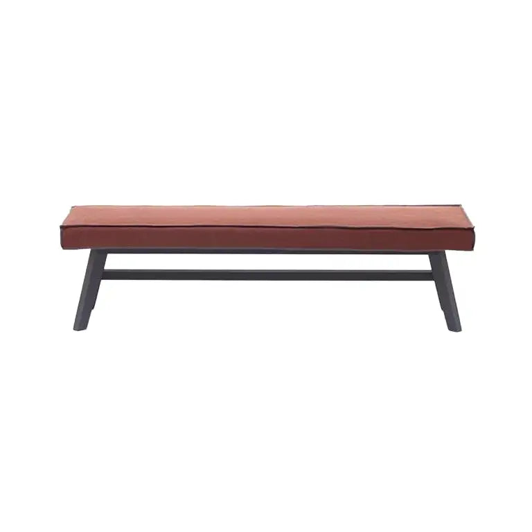 Gervasoni Gray 15 Bench in Grey Lacquered Oak & Brick Upholstery by Paola Navone $1,500.00