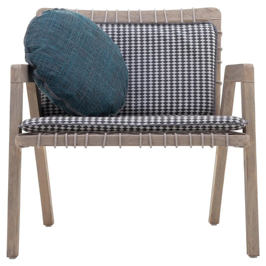 Gervasoni Inout Armchair in Lisboa 07 Upholstery & Washed Teak Frame with Woven $1,800.00