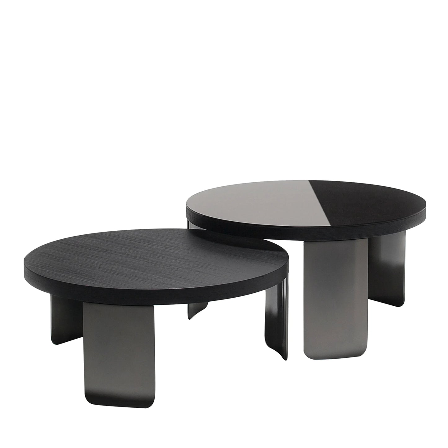 Vibieffe POINT SET OF 2 ROUND COFFEE TABLES $3,890.00