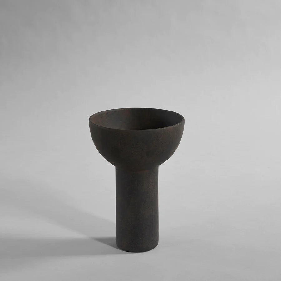 Block Vase, Medio - Coffee - $180