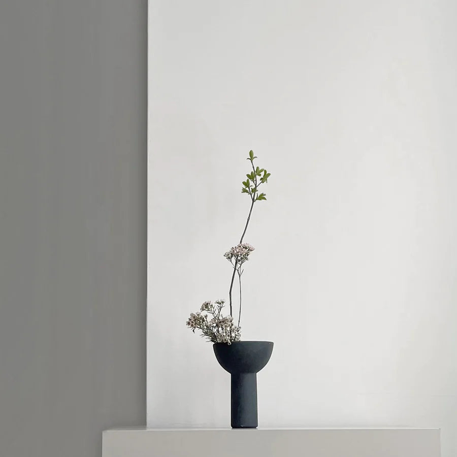 Block Vase, Mini - Black - $145