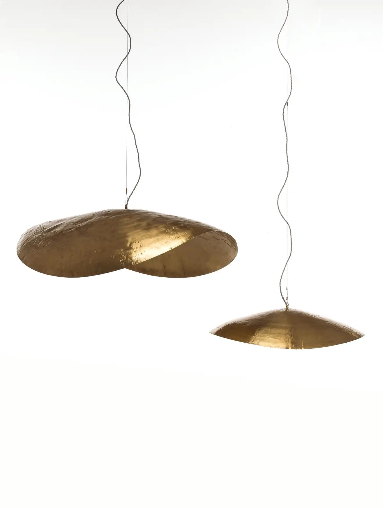 Gervasoni Small Brass Suspension Lamp in Matt Brass by Paola Navone $900.00