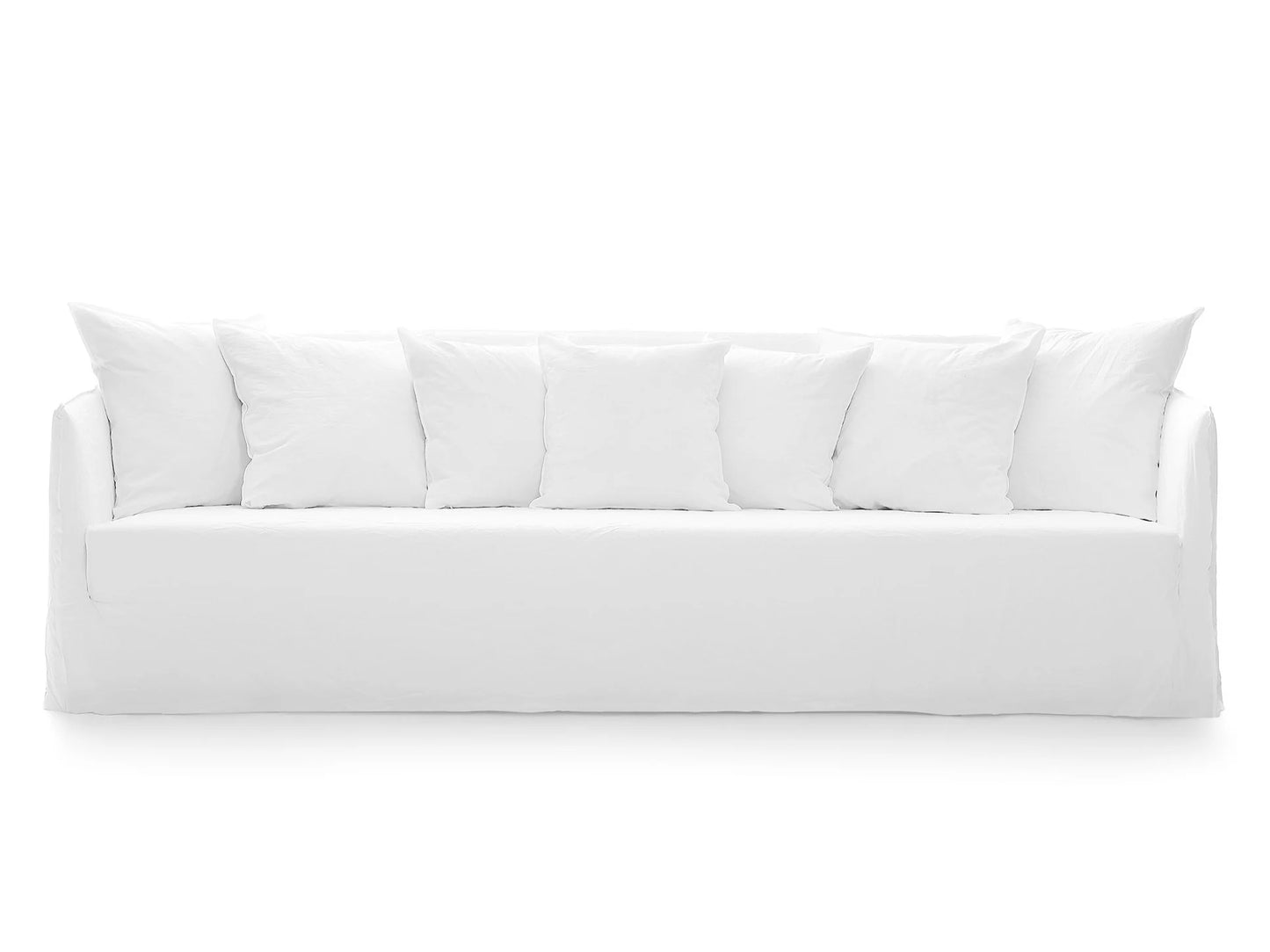 Gervasoni Ghost 14 Sofa in White Linen Upholstery by Paola Navone $7,300.00